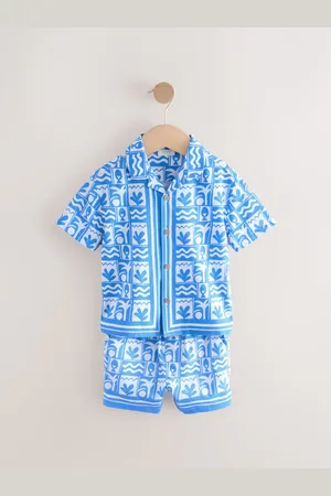 Next Ensemble chemise et short imprimés Manches courtes (3mths-7yrs)4 - 5 ans (104 - 110cm)