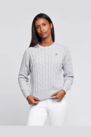 U.S. Polo Assn. U. S. Polo Assn. Womens Col rond Cable Knit PullXL