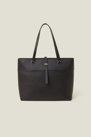 Accessorize Faux Leather Large Tote Bagun