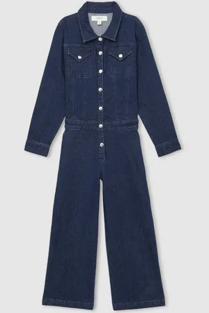 Reiss Mira Wide-Leg Denim Jumpsuit5 - 6 ans (110 - 116cm)