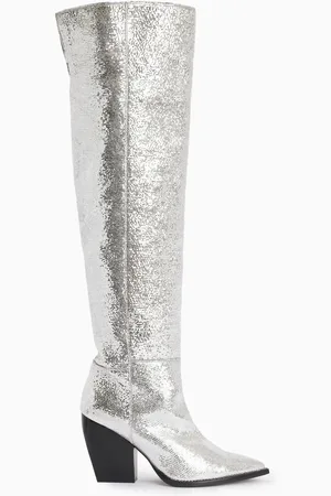 AllSaints Bottes AllSaints Reina ées métallisées