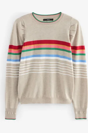 Next Col rond Manches longues Pattern Knitted PullM