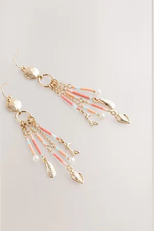 Next Beaded Fringe Drop Earringsun