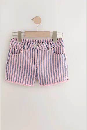 Next {Short en coton à100bord effiloché (Denim 3-16ans)128134cm