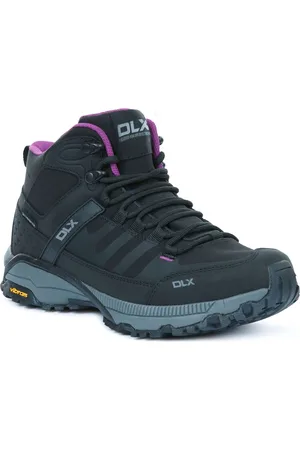 DLX Female Riona Hiking Black Trainers