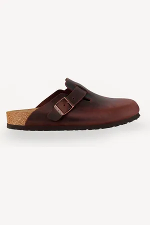 Birkenstock Sabots Boston Oil en cuir