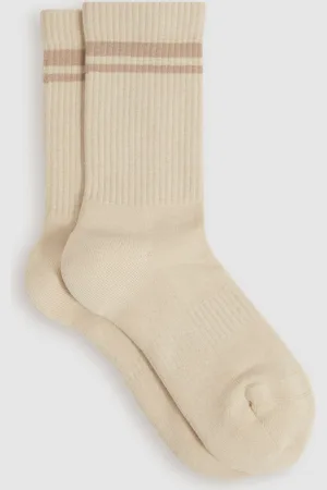 Reiss Chaussettes larges Helena en Blend mélangé rayé36-38