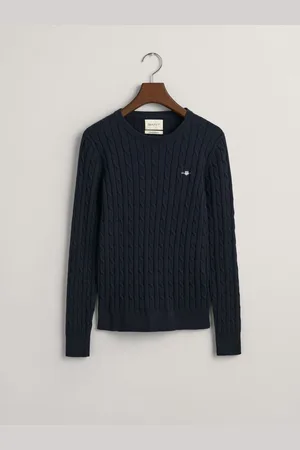 GANT Pull en maille torsadée de coton stretchXS