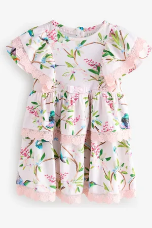Ted Baker Robe fleurie en dentelle bordée de dentelle 100% coton104110cm