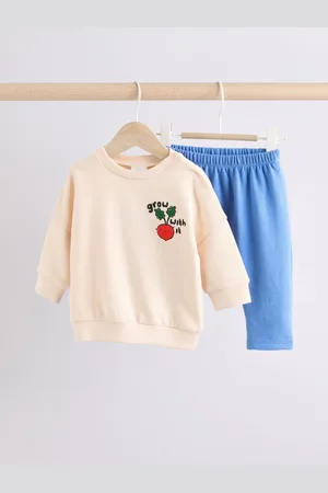 Next Baby 100% Cotton Sweatshirt and Joggers 2 Piece Set12 - Mois 18 (80 - 86cm)