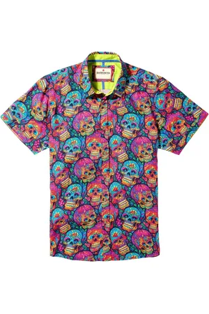 Joe Browns Candy Skull Print Short Sleeve ShirtGrand