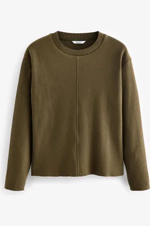 Next Col rond Cosy Soft Touch Rib Detail Seam PullXL