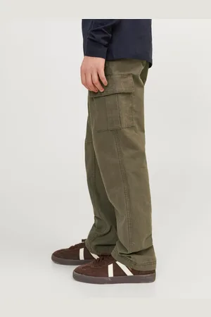 JACK & JONES Coupe droite Patch Pocket Cargos 100% Cotton Pantalons8 ans (128 cm)