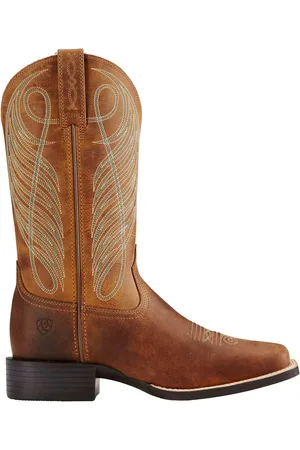 Ariat Bottes/Bottines ouest Marron Arrondi à large bout carréeu37