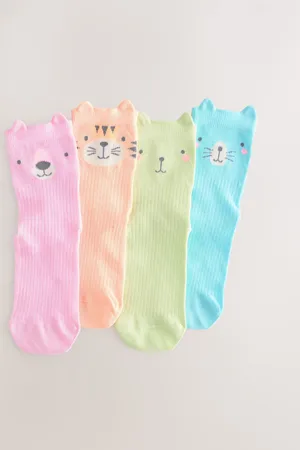 Next Chaussettes de cheville en coton riche Character 4 Packr. u.125eu31