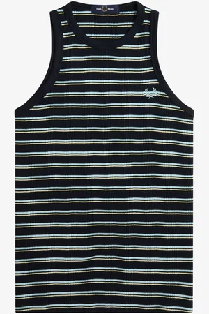 Fred Perry Striped Ribbed Vest40