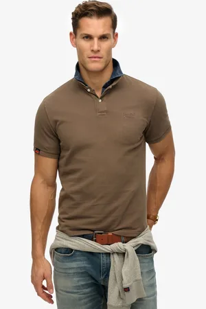 Superdry Vintage Destroy 100% Cottton Polo ShirtGrand