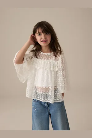 Next 100% Cotton Lace Blouse (3-16yrs)14 ans (164cm)