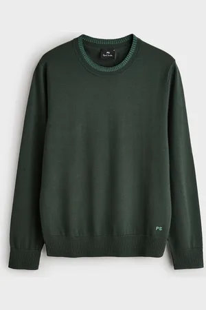 Paul Smith Dark Vert Contrast Neck Trim PullM