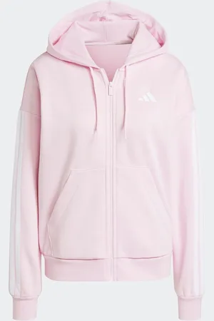 adidas Essentials 3-Stripes Full Zip Fleece Hoodie4-6