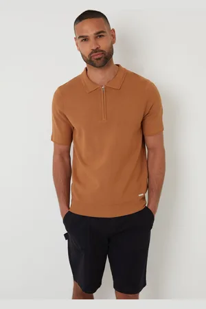 Threadbare Polo en maille texturé à col zippélarge