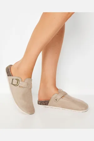 Long Tall Sally Faux suède Semelle intérieure Sabots