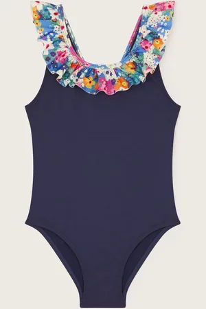 Monsoon Maillot de bain Fleuri à volants3 - 4 ans (98 - 104cm)