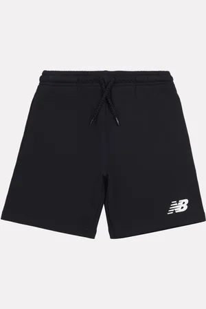 New Balance Garçons 100% Coton Short à logo superposé en tissu éponge français8 - 9 ans (128 - 134cm)