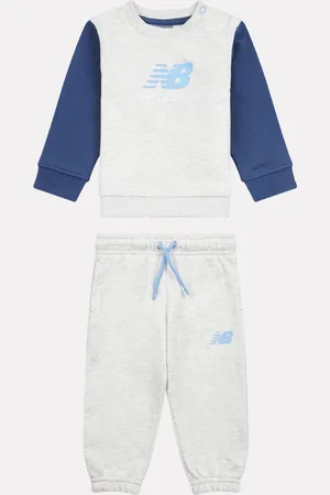 New Balance Kids 100% Cotton Crew Top & Joggers Set98104cm