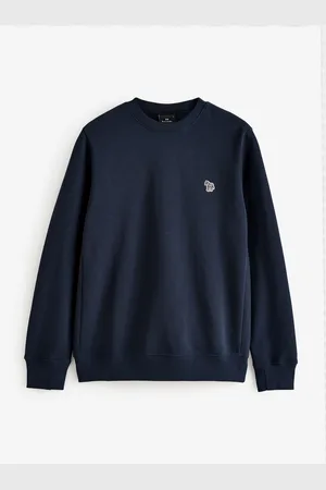 Paul Smith 100% Cotton Quarter Zip Zebra Imprimé Logo Sweat-shirtXXL