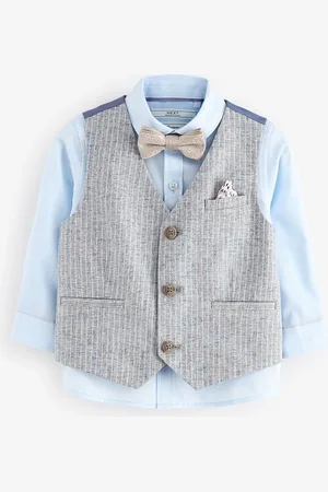 Next Ensemble gilet avec chemise et cravate Naud (3mths-7yrs)9 - Mois 12 (74 - 80cm)