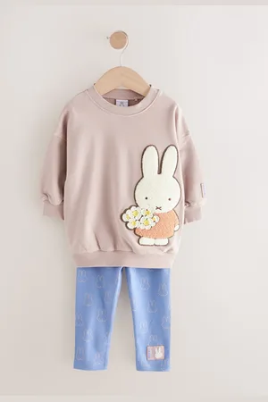 Next Miffy Long Sleeve 100% Cotton T-Shirt and Leggings Set (3mths-7yrs)6 - Mois 9 (68 - 74cm)