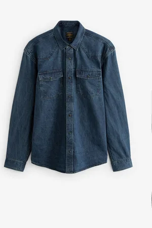 Next Denim Western 100% Cotton Manches longues Chemises3XL
