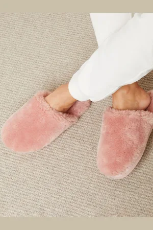 Threadbare Chaussons mules en fausse fourrure