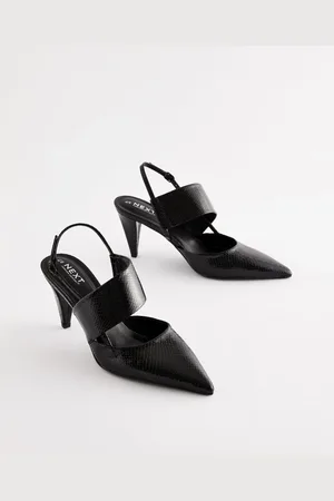 Next Forever Comfort Point Toe Asymmetric Strap Detail talons Slingbacks