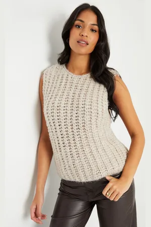 Threadbare Gilet en maille épaisse 44