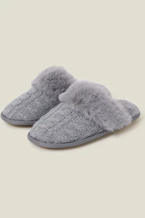 Accessorize Chaussons mules en tricot torsadéS