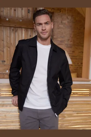Threadbare Veste zippée légère à col Grand