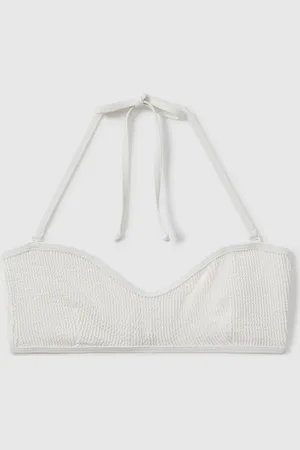 GOOD AMERICAN Haut de bikini Always Fits texturé à col montant2XS/XS