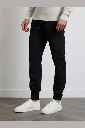 Threadbare Coton Coupe ajustée Cuffed Cargos 100% Cotton PantalonsXL