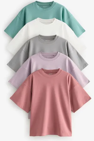 Next 100% Cotton Boxy Short Sleeve T-Shirts 5 PackXL