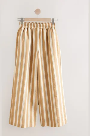 Next Wide Leg Striped Trousers