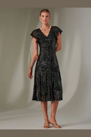 Jolie Moi Fit & Flare Sequin Col en V Midaxi Robe42