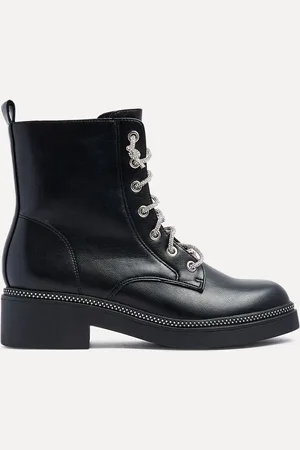 Linzi Bottines Lacey avec lacets en diamant