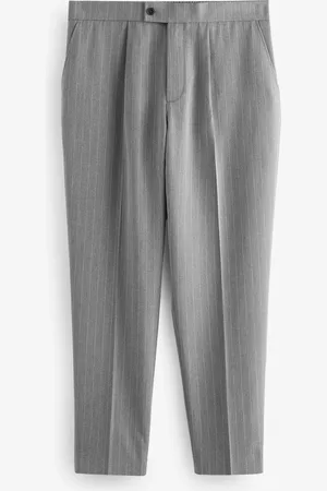 Next Pantalon à taille élastique Coupe classique à rayures semi-plissé32W x 33L (UK 32 L)