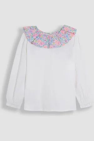 JoJo Maman Bébé Ruffle Collar Top98104cm