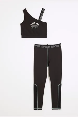 River Island Girls Active 100% Cotton Top and Leggings Set7 - 8 ans (122 - 128cm)