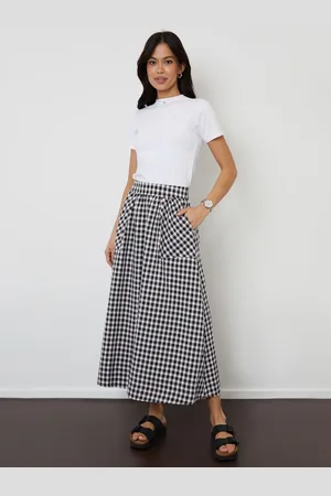Threadbare Check Patch Pocket Midaxi Skirt42
