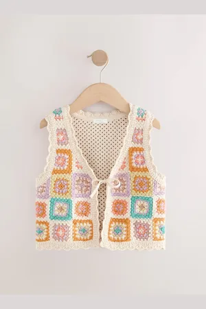 Next Crochet 100% Cotton Waistcoat (3-16yrs)146152cm