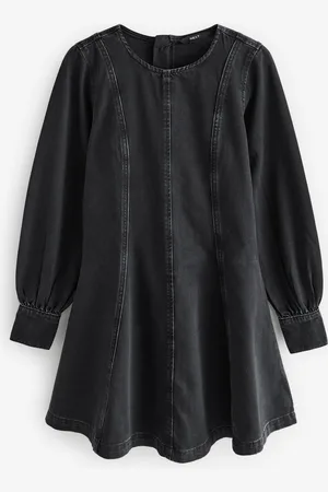 Next Manches longues Détail des coutures Denim Robe40